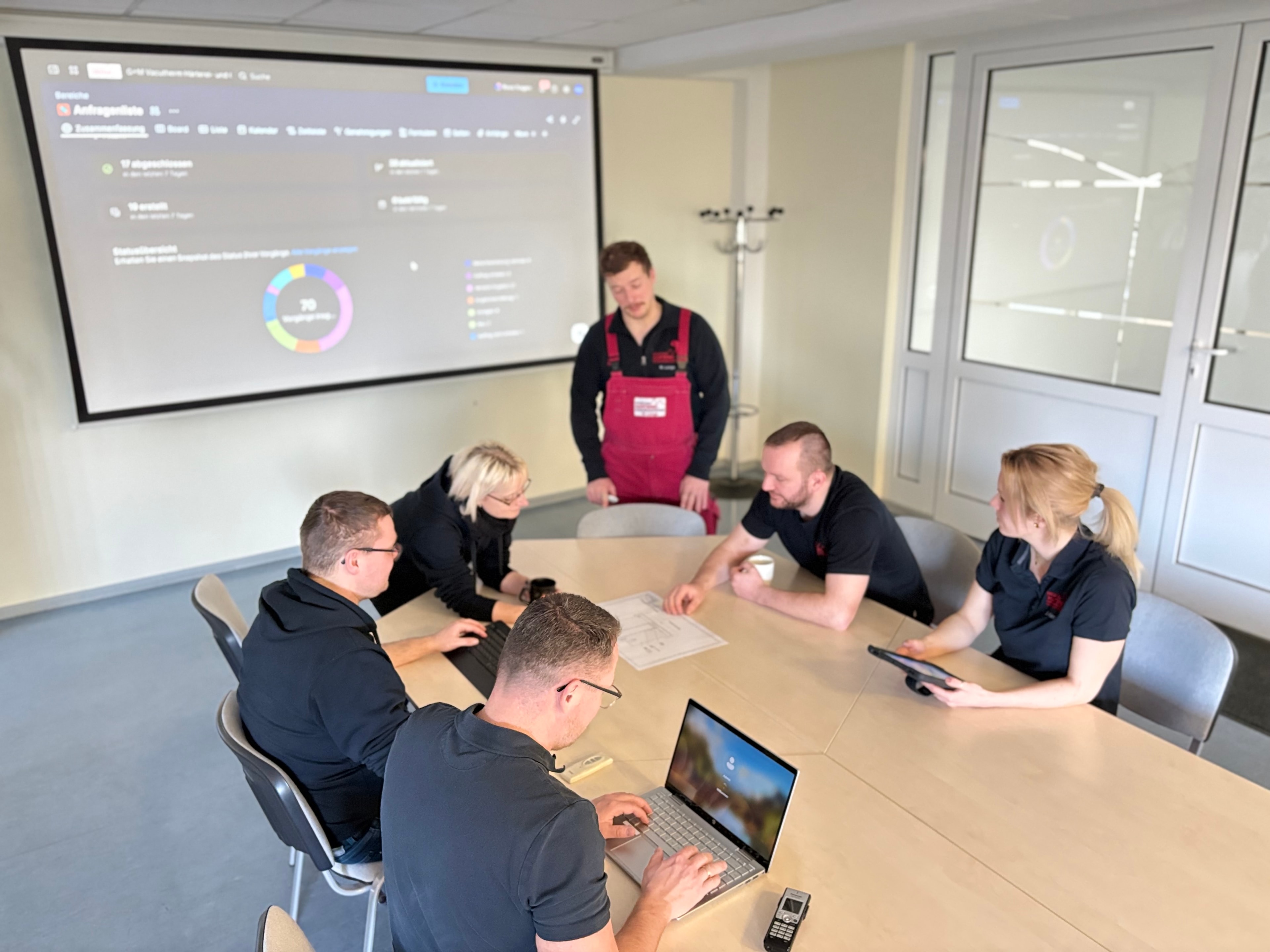 Meeting bei der G+M VACUTHERM Härterei und Oberflächentechnik GmbH 