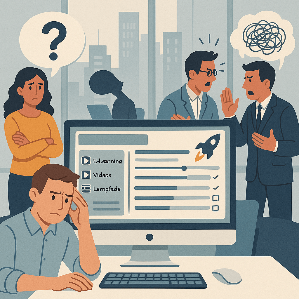 Frust statt Freude am Arbeitsplatz bei den Mitarbeitenden im Digitalisierungsprojekt