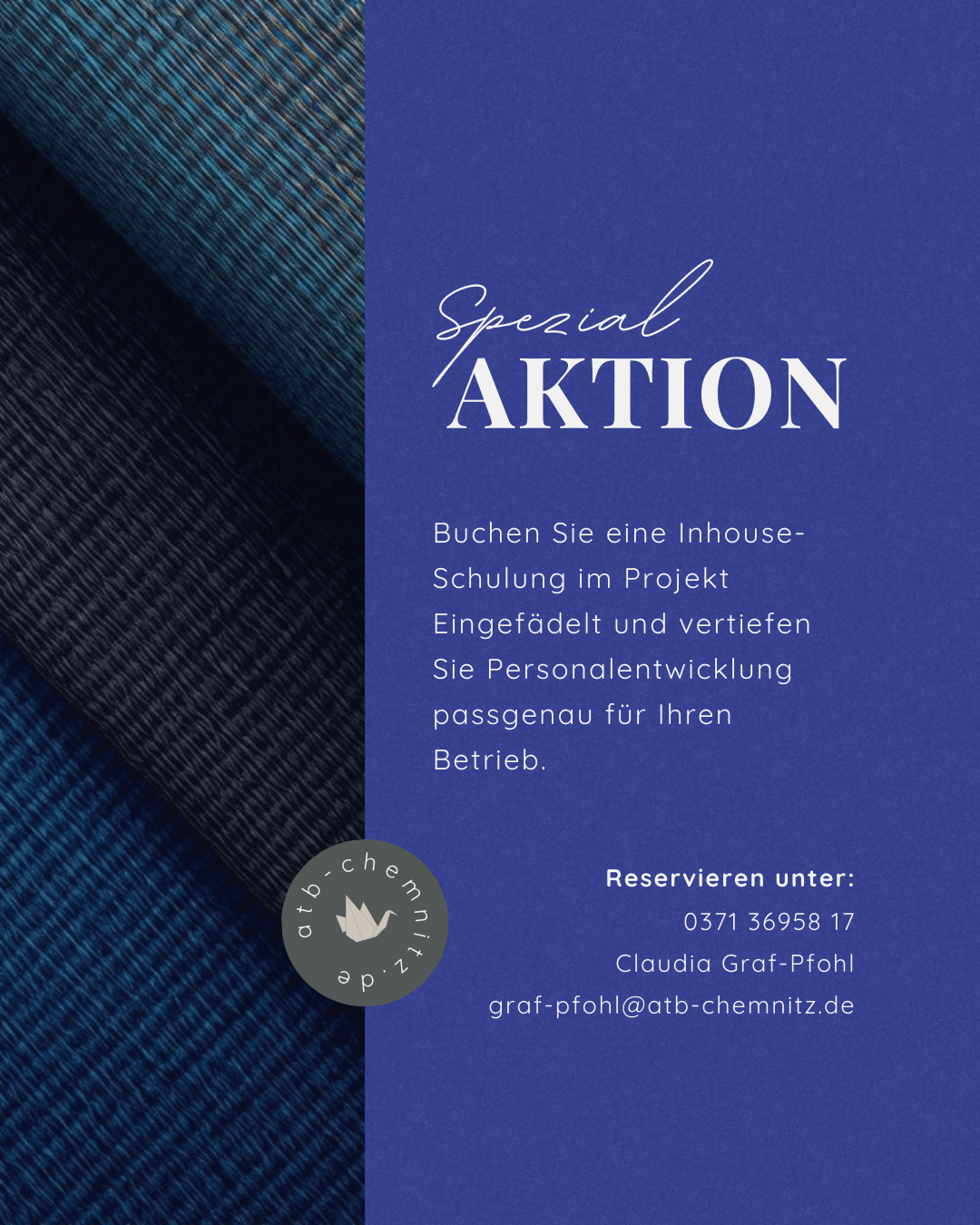 Inhouse-Schulung als Spezial-Angebot